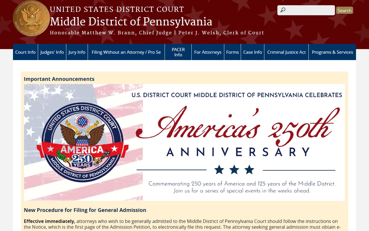Fulton County Prothonotary civil records and federal court distinction
